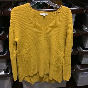 Madewell Mustard Sweater V Neck